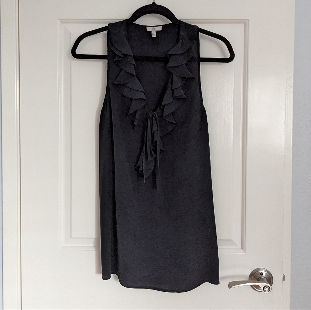 Joie Ruffle Sleeveless Blouse